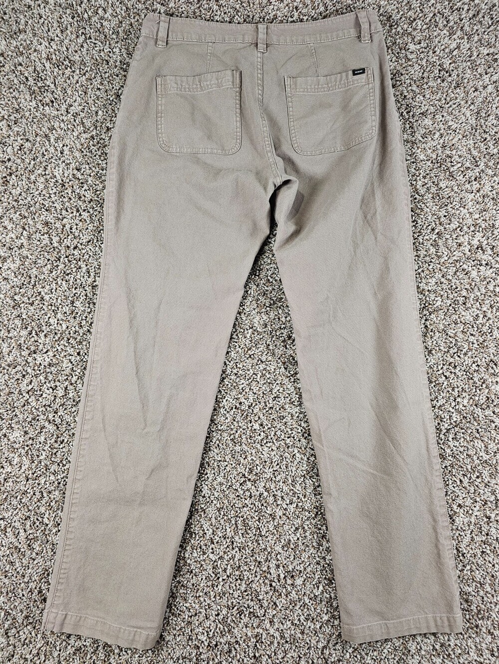 Prana Womens Sz 10 Straight Leg Hiking Outdoors Pants 32" Inseam Beige - Picture 3 of 3